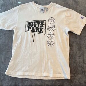 Adidas South Park  White T-Shirt size medium
With characters heads on front.